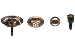 Sinks komponenty pro granitový dřez s ovladačem - měď modern