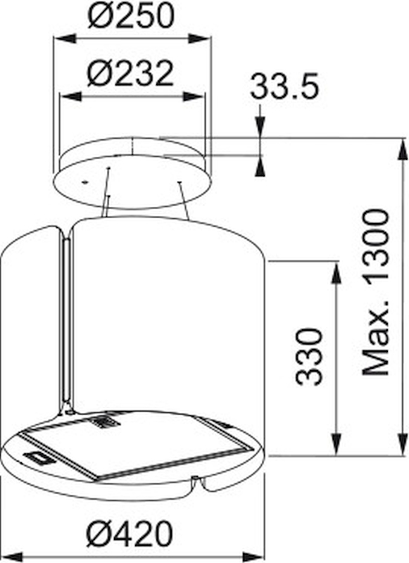 Digestoř Franke FSMS F42 WH MATT