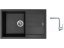 Set Sinks AMANDA 780 Granblack + baterie Sinks MIX 3 chrom