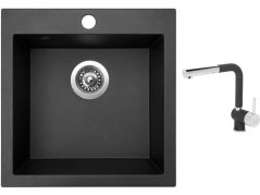 Set Sinks VIVA 455 Metalblack + batéria Sinks MIX 3 P Metalblack Set Sinks VIVA 455 Metalblack + batéria Sinks MIX 3 P Metalblack
