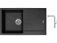 Set Sinks AMANDA 860 Metalblack + baterie Sinks SLIM S2 kartáčovaná