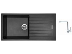 Set Sinks PERFECTO 1000 Metalblack + batéria Sinks MIX 3 chróm Set Sinks PERFECTO 1000 Metalblack + batéria Sinks MIX 3 chróm