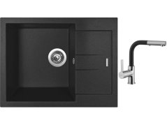Set Sinks AMANDA 650 Metalblack + baterie Sinks ENIGMA S Metalblack Set Sinks AMANDA 650 Metalblack + baterie Sinks ENIGMA S Metalblack