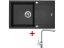 Set Sinks Linea 780 XC Metalblack + Elka