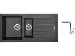 Set Sinks PERFECTO 1000.1 Metalblack + baterie Sinks MIX 3 chrom Set Sinks PERFECTO 1000.1 Metalblack + baterie Sinks MIX 3 chrom