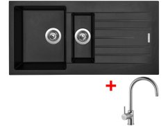 Set Sinks Perfecto 1000.1 Pureblack + Vitalia Set Sinks Perfecto 1000.1 Pureblack + Vitalia