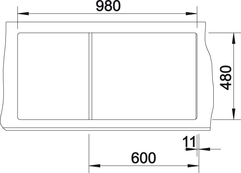 Granitový dřez Blanco ZIA 6 S šedá vulkan