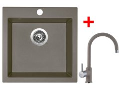 Sinks VIVA 455 Truffle + Vitalia GR Sinks VIVA 455 Truffle + Vitalia GR