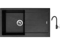 Set Sinks AMANDA 860 Metalblack + baterie Sinks MIX 35 Metalblack Set Sinks AMANDA 860 Metalblack + baterie Sinks MIX 35 Metalblack