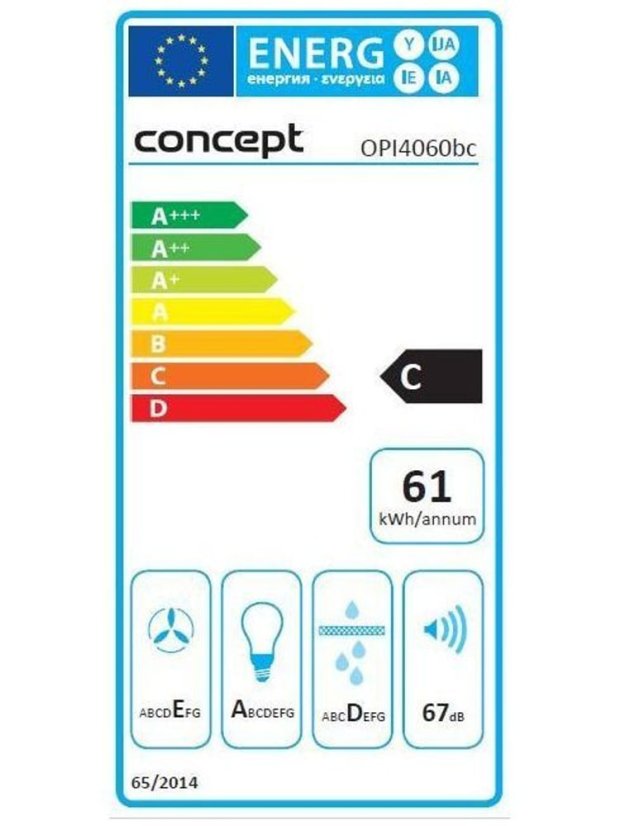 Concept OPI4060bc Black vestavná digestoř - 9