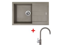 Set Sinks Amanda 780 Truffle + Vitalia GR Set Sinks Amanda 780 Truffle + Vitalia GR