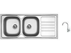 Set Sinks OKIO 1160 DUO V matný + batéria Sinks MIX 35 chróm Set Sinks OKIO 1160 DUO V matný + batéria Sinks MIX 35 chróm