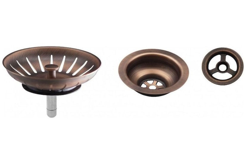 Sinks komponenty pre granitový drez - meď antik - 1
