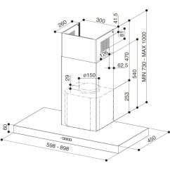 Komínový digestor Faber STILO COMFORT BK MATT A90 Komínový digestor Faber STILO COMFORT BK MATT A90