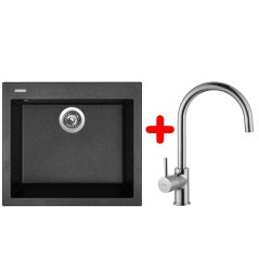 Set Sinks CUBE 560 Granblack + VITALIA