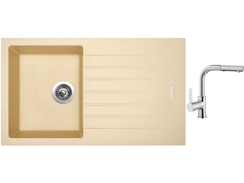 Set Sinks PERFECTO 860 Sahara + batéria Sinks ENIGMA S chróm
