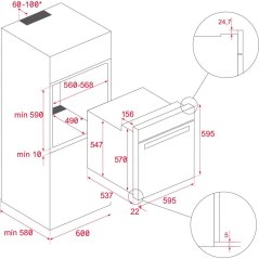 Vestavná trouba Teka HSB 645 S - 1