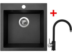 Sinks VIVA 455 Metalblack + Vitalia GR Sinks VIVA 455 Metalblack + Vitalia GR