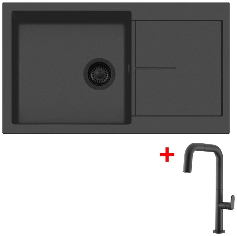 SetSinks INFINITY 860 BL Nanoblack + EVA P Nanoblack - 1