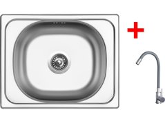 Sinks CLASSIC 500 + ELASTA nerez/šedá