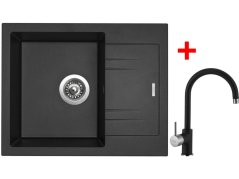 Sinks LINEA 600 Metalblack + Vitalia GR Sinks LINEA 600 Metalblack + Vitalia GR