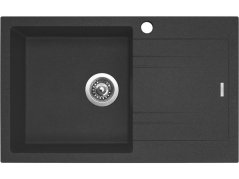 Granitový drez Sinks Linea 780 N Granblack ľavý