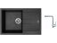 Set Sinks AMANDA 780 Metalblack + baterie Sinks MIX 3 chrom