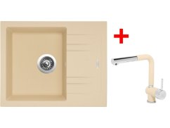 Sinks LINEA 600 Sahara + Mix 3 P GR Sinks LINEA 600 Sahara + Mix 3 P GR