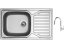 Set Sinks OKIO 860 XXL V matný + batéria Sinks MIX 35 P chróm
