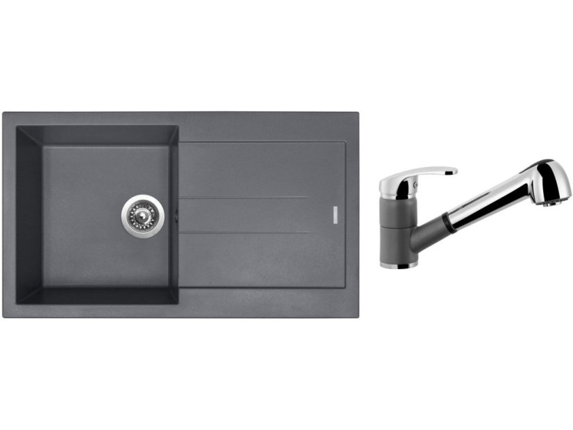 Set Sinks AMANDA 860 Titanium + baterie Sinks LEGENDA S Titanium