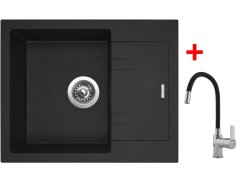 Set Sinks Linea 600 Granblack + Flexia Set Sinks Linea 600 Granblack + Flexia