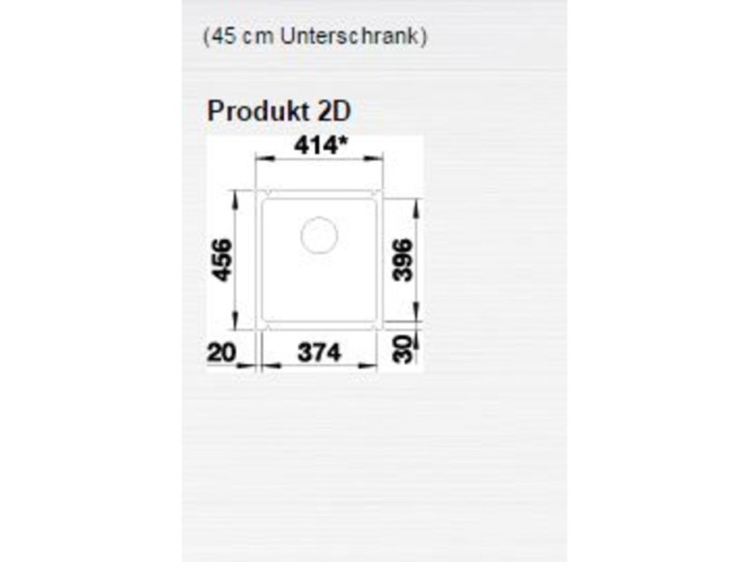 Blanco SUBLINE 375 U Keramika jasmín  s táhlem