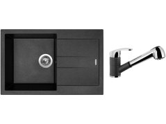 Set Sinks AMANDA 780 Metalblack + baterie Sinks LEGENDA S Metalblack
