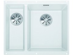 Granitový dřez Blanco SUBLINE 340/160 U InFino bílá bez táhla dřez vpravo Granitový dřez Blanco SUBLINE 340/160 U InFino bílá bez táhla dřez vpravo