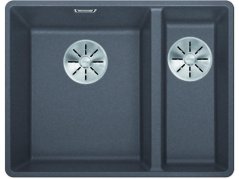 Granitový drez Blanco SUBLINE 340/160 F InFino sivá skala drez vľavo Granitový drez Blanco SUBLINE 340/160 F InFino sivá skala drez vľavo
