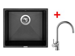 Set Sinks Frame 457 Metalblack + Vitalia Set Sinks Frame 457 Metalblack + Vitalia
