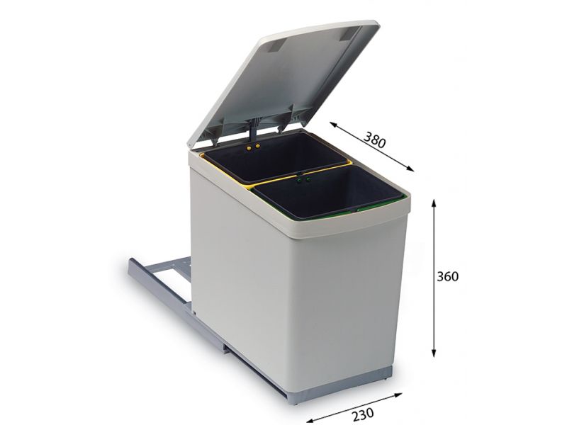 Odpadkový koš Alveus Albio10 2x7,5L F
