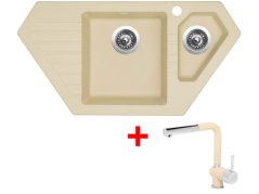 Set Sinks BRAVO 850.1 Sahara + Mix 3 P GR - 1 Set Sinks BRAVO 850.1 Sahara + Mix 3 P GR - 1