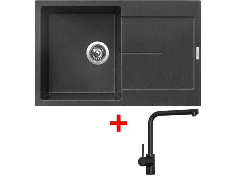 Sinks ULTIMA 790 Metalblack + Elka čierná matná