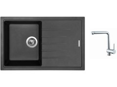 Set Sinks BEST 780 Metalblack + batéria Sinks MIX 3 chróm Set Sinks BEST 780 Metalblack + batéria Sinks MIX 3 chróm