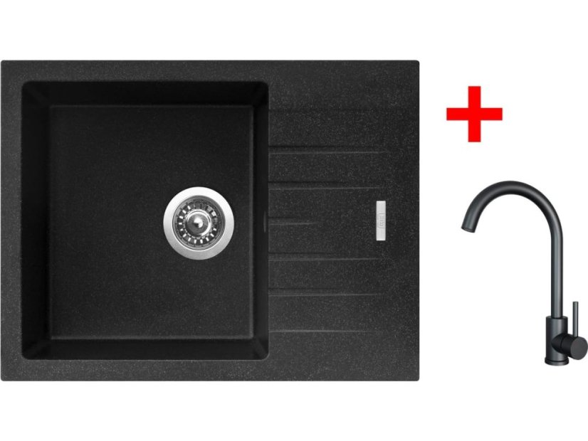Sinks PERFECTO 650 Granblack + ARCO černá matná