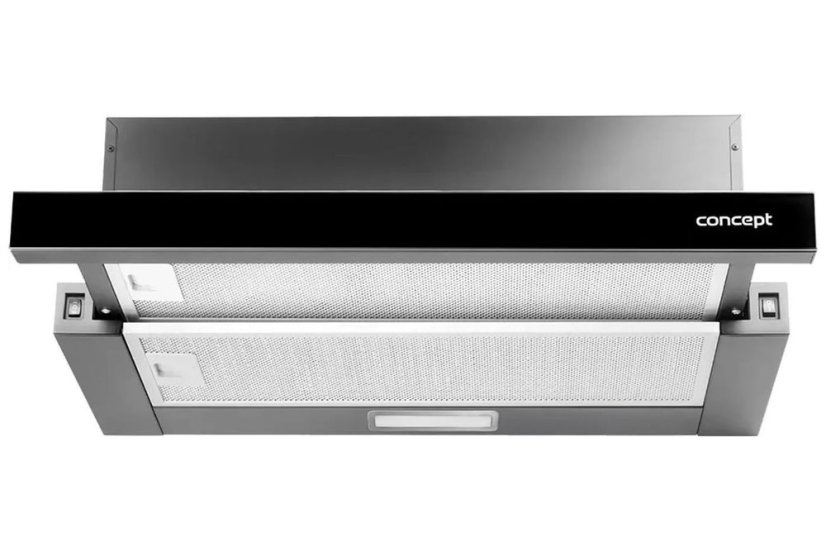 Concept OPV3560bc Black výsuvná digestoř 60 cm