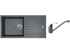 Set Sinks PERFECTO 1000 Titanium + baterie Sinks PRONTO Titanium Set Sinks PERFECTO 1000 Titanium + baterie Sinks PRONTO Titanium