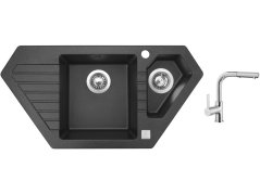 Set Sinks BRAVO 850.1 Granblack + batéria Sinks ENIGMA S chróm Set Sinks BRAVO 850.1 Granblack + batéria Sinks ENIGMA S chróm