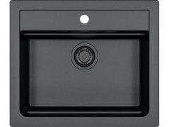Granitový dřez Alveus Atrox 30 černý - Black Edition