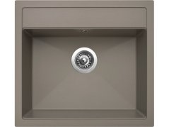 Set Sinks Solo 560 Truffle + Elasta nerez/čierná