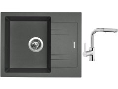 Set Sinks LINEA 600 N Titanium + batéria Sinks ENIGMA S chróm Set Sinks LINEA 600 N Titanium + batéria Sinks ENIGMA S chróm