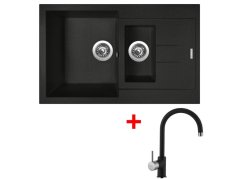 Set Sinks Amanda 780.1 Metalblack + Vitalia GR Set Sinks Amanda 780.1 Metalblack + Vitalia GR
