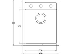 Granitový dřez Sinks CLASSIC 400 Pureblack Granitový dřez Sinks CLASSIC 400 Pureblack