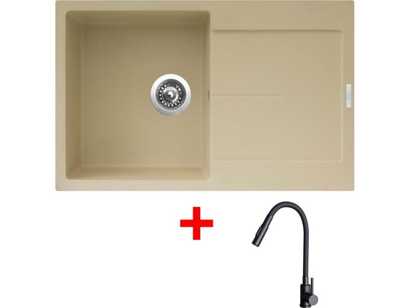 Sinks ULTIMA 790 Sahara + ELASTA S černá matná